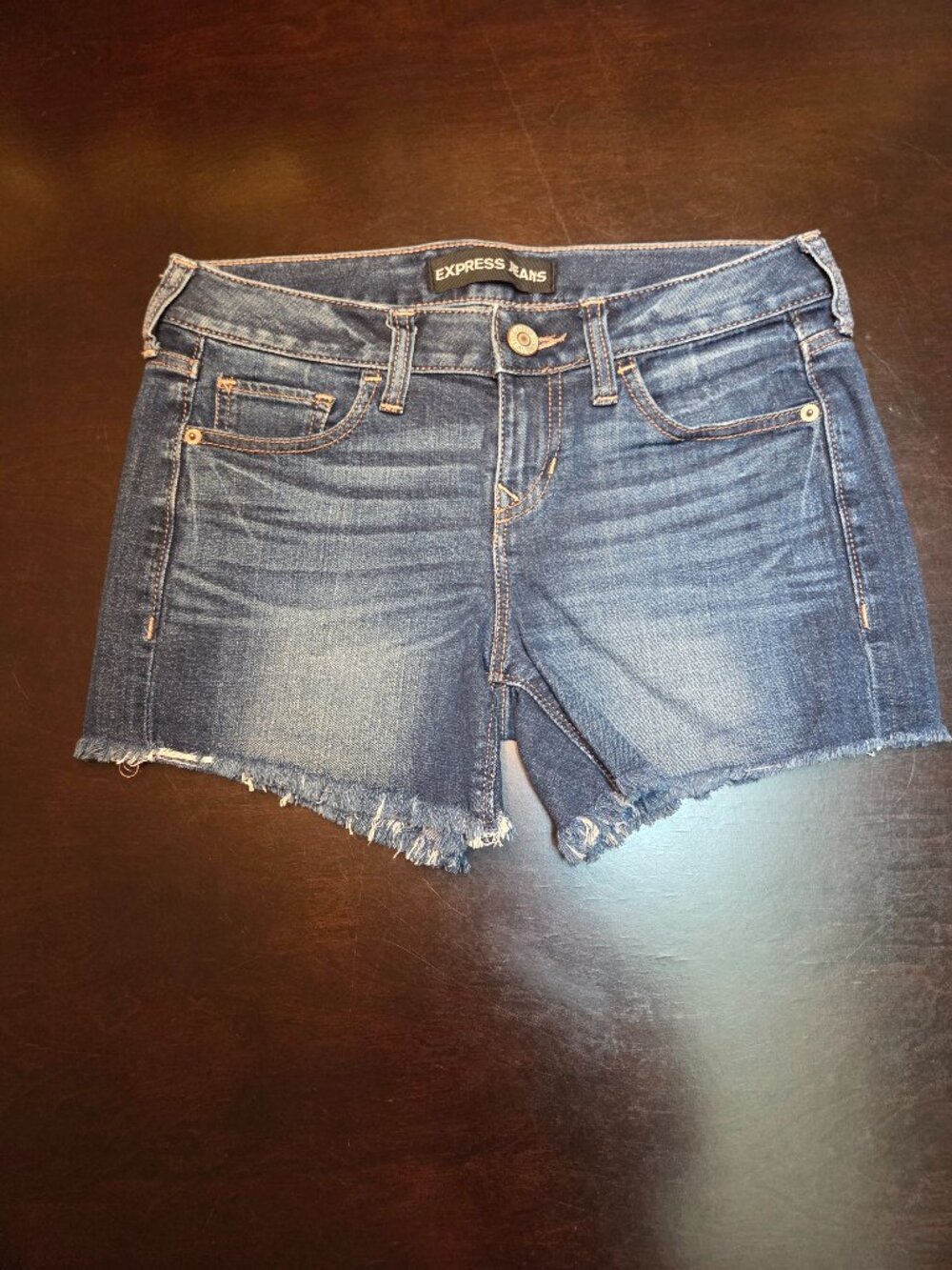 Express denim shorts size 0